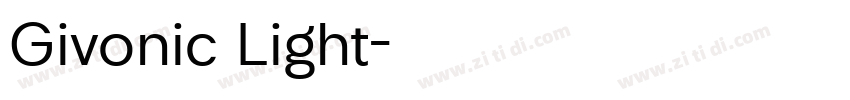 Givonic Light字体转换
